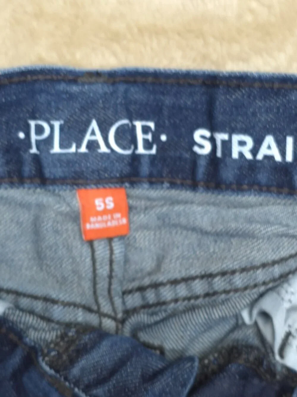The Children Place Straight Jeans Size 5S Lot of 2 Blue Denim Boys 100% Cotton
